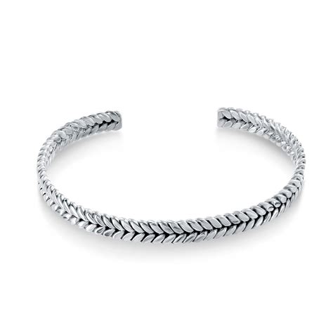 Bracelet Argent 925 rigide épis Femme Bracelet rigide MATY