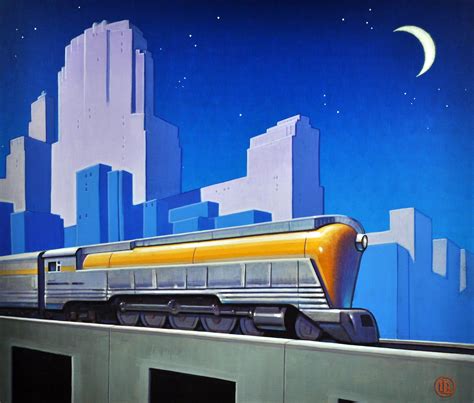 Robert Laduke Robert W Ladukestreamline Art Deco Illustration