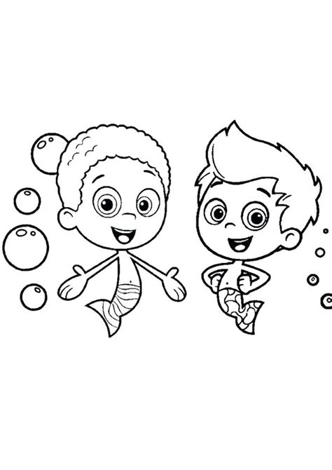 Bubble Guppy Coloring Pages Printable