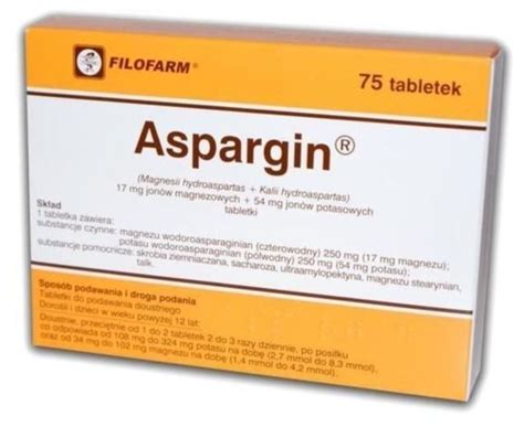 Aspargin 75 tabletek - Opinie i ceny na Ceneo.pl