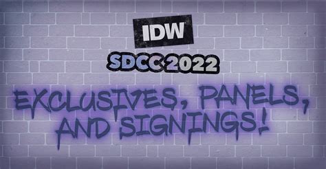 SDCC 22: IDW's full Con schedule revealed | BrutalGamer 