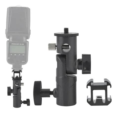 Triple Hot Shoe Mount Swivel Tri Adapter Flash Stand Holder Mercadolivre