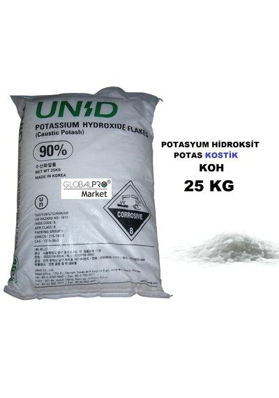 Potas Kostik 25 Kg Potasyum Hidroksit Unid Fiyatları ve Özellikleri