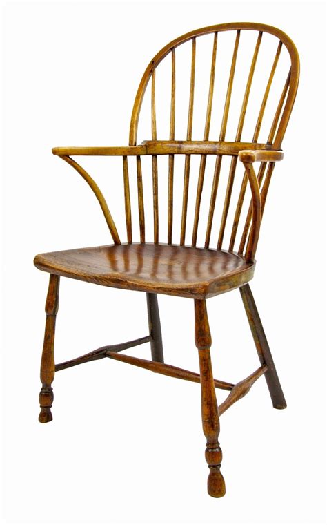 West Country Bow Back Windsor Chair Early 19th C Three Piece Arm Bow