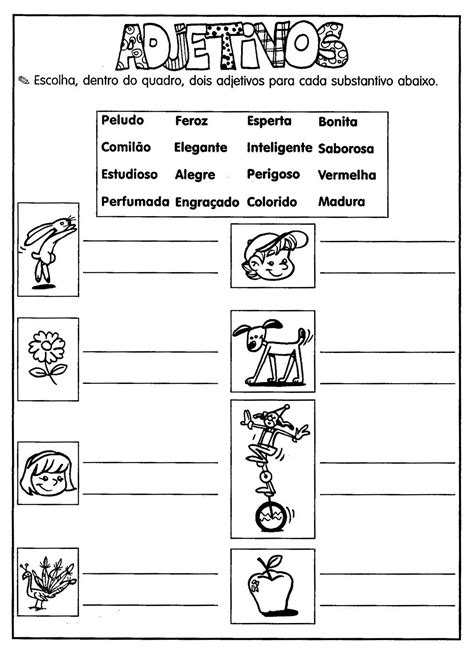 Atividades Substantivos E Adjetivos 3 Ano SOLOLEARN