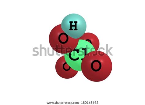 Perchloric Acid Inorganic Compound Formula Hclo Stock Illustration