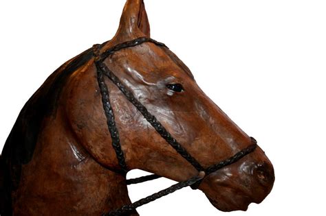 Leather Horse Head At 1stdibs