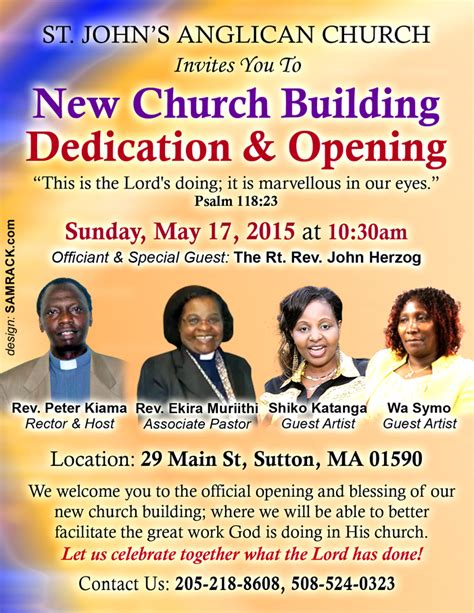 Church Dedication Invitation