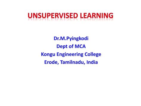 Unsupervised Learning in Machine Learning | PDF