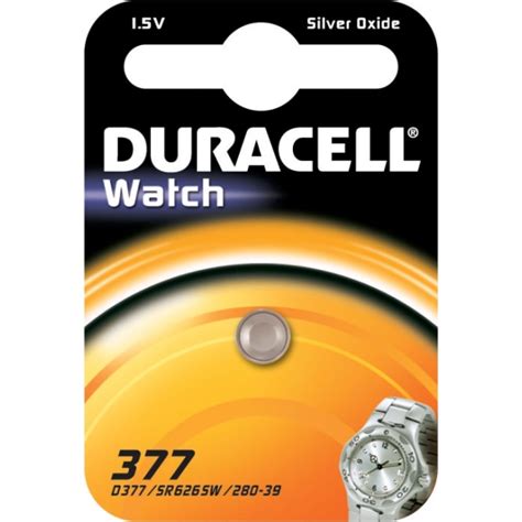 Батарейка для часов 1.5В 377 BP-1 1шт Duracell 252339 - выгодная цена ...