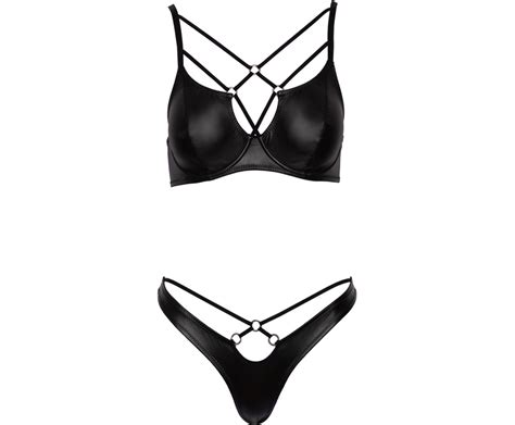 Cottelli Lingerie Black Matte Look Lingerie Set Sexystyle Eu