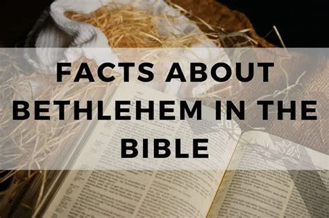 Essential Facts About Bethlehem In The Bible TRUST IN THE BIBLE