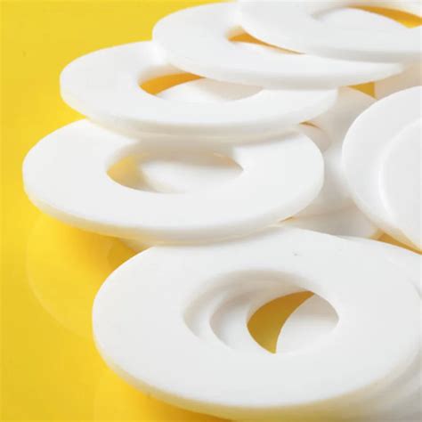 Custom Made X Flat Ptfe Teflon Washer Fastener Insulation Sealing