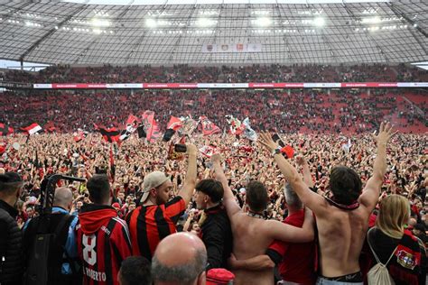 Incredible Scenes In Germany As Leverkusen Win Maiden Bundesliga Title