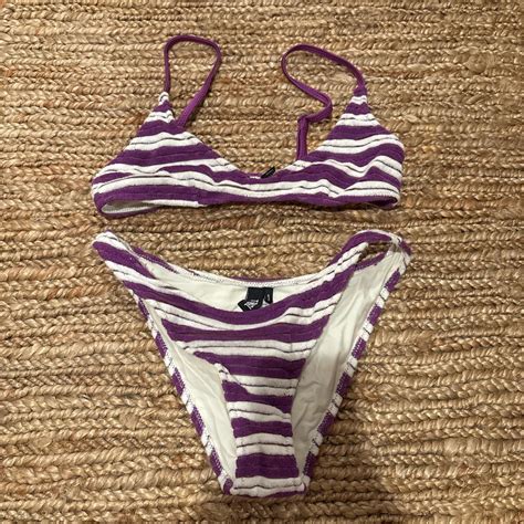 Triangl Bikini Medium Bottoms Small Top Worn Once Depop