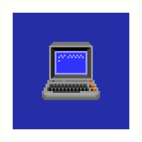 Retro Home Computer 8 Bit Pixel Art Art Prints By 8bitpoet Redbubble