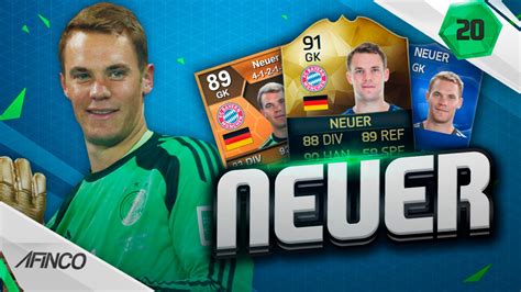 Manuel Neuer Todas As Cartas No Fifa Youtube