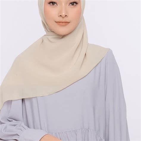 Jual Zm Zaskia Mecca Sana Shade Of Brown Salt Hijab Kerudung Segi