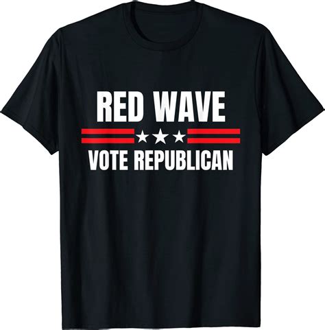 Vote Republican Red Wave Conservative Trump Supporter Usa Tee Shirt