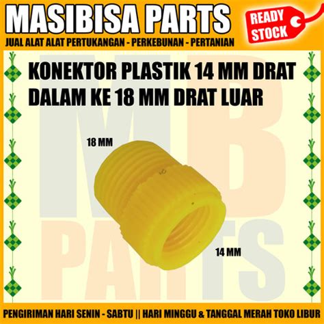 Jual Konektor Stik Sprayer Elektrik Mm Drat Luar Ke Mm Drat Dalam