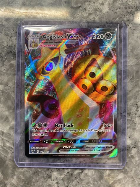 Aegislash Vmax Vivid Voltage Holo Rare Pokemon Card Near Mint