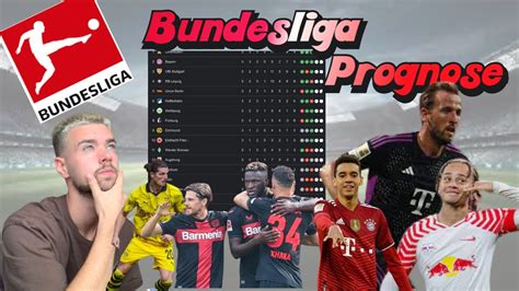 Meine Bundesliga Prognose 2023 24 😱🧐 Wer Wird Meister Wer Überrascht