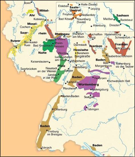 German Wine Map