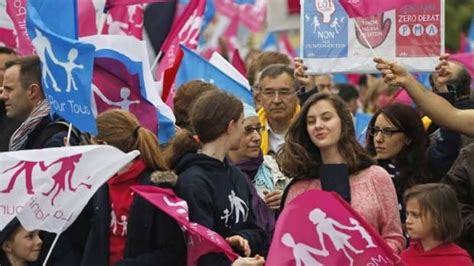 Protest In Paris Against France S Gay Marriage Law CBC News