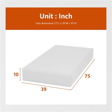 Twin Paylesshere 10 Inch Twin Mattress Base Foam Mattress Certipur Us