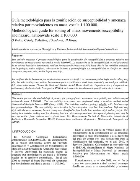 PDF Guía metodológica para la zonificación de susceptibilidad y