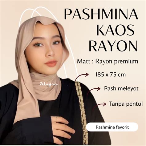 Jual Pasmina Kaos Rayon Premium Pashmina Kaos Turkey Stretch Oman