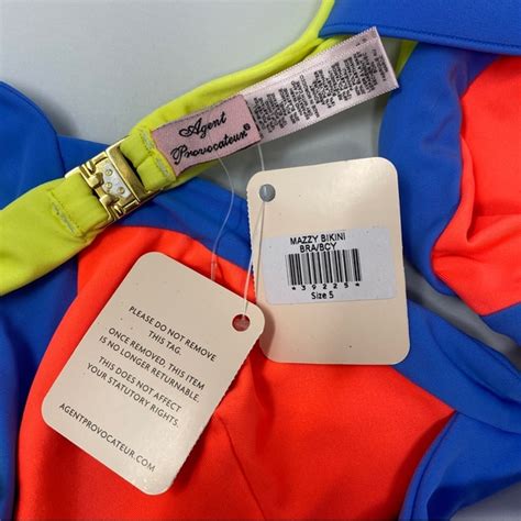 Agent Provocateur Swim Agent Provocateur Mazzy Blue Coral Yellow Bikini Set Nwt Poshmark