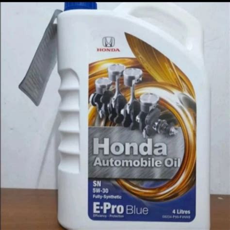 Jual Oli Mesin Honda E Pro Blue W Api Sn Fully Synthetic Oil Liter