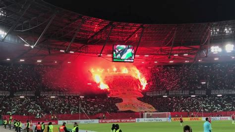 Hannover Eintracht Frankfurt Dfb Pokal Choreo Pyro Youtube