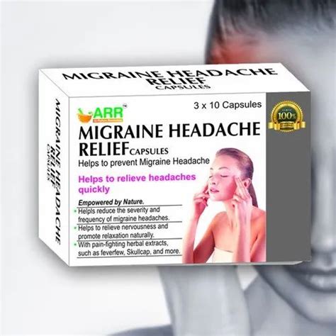 Migraine Headache Relief Capsules at Rs 399/stripe in Patna