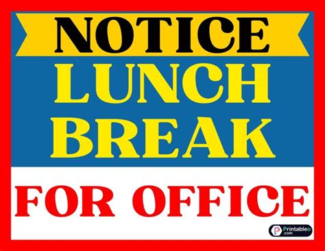 25 Printable Out To Lunch Sign Download Free Pdfs