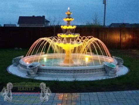 Форсунки и насадки для фонтанов: Диаметральное кольцо для фонтана ДК999