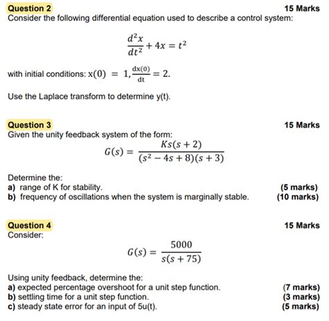 Solved Question 2 15 Marks Consider The Following