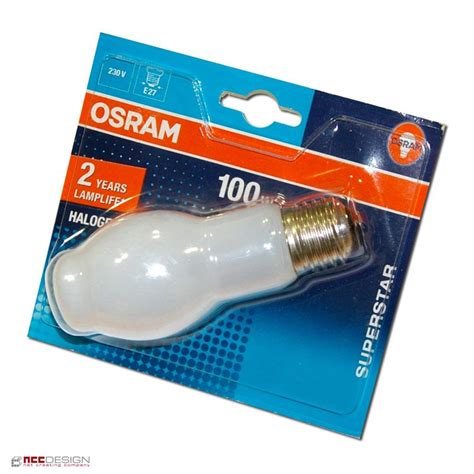 Osram Halogen Halolux Bt W E Opal Superstar Gl Hbirne