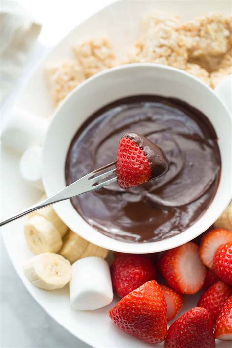 Dairy Free Chocolate Fondue Meaningful Eats