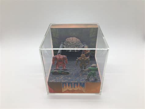 Doom Spider Mastermind Boss Fight Battle Shadow Box Diorama - Etsy