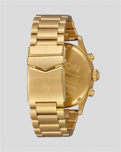 Shop Nixon Sentry Chrono Watch In All Gold Fast Shipping And Easy