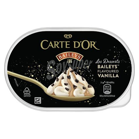 Carte D Or Frigo Helado De Vainilla Sabor Baileys Y Salsa De Caramelo