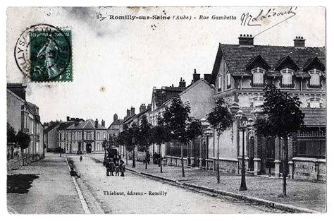 Romilly Sur Seine Romilly Sur Seine Aube Rue Gambetta Carte