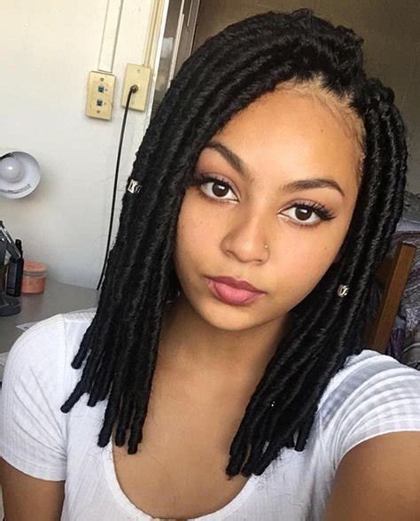 35 Short Faux Locs And Protective Goddess Locs Styles