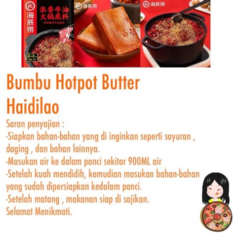 Jual Haidilao Rich Spicy Butter Jakarta Barat The Hotpot Queen