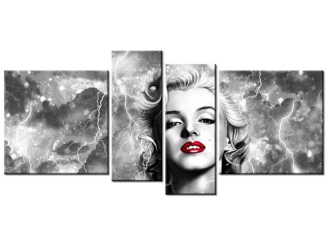 Obraz Marylin Monroe Elektryzuje 4 Elementy 120x55 Cm Oobrazy