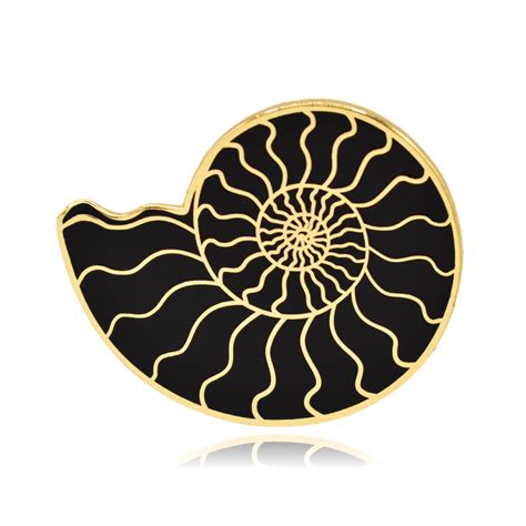 Ammonite Fossil Hard Enamel Pin Hard Enamel Pin Etsy