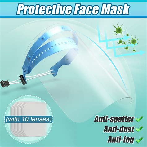 New Removeable Splash Proof Anti Spit Anti Saliva Protective Full Face