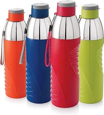 Cello Plastic Puro Classic Insulated Water Bottle 900ml Assorted